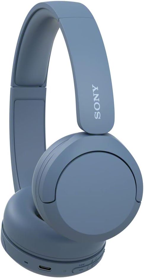 Sony WH-CH520 Wireless On-Ear Headphones with Microphone Blue