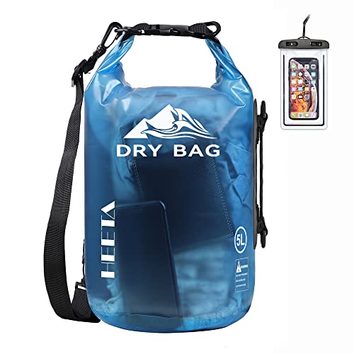 HEETA Waterproof Roll Top Dry Bag 5L-40L for Outdoor Sports