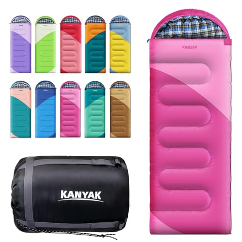 Kanyak 3-4 Season Semi-Rectangular Sleeping Bag for Camping