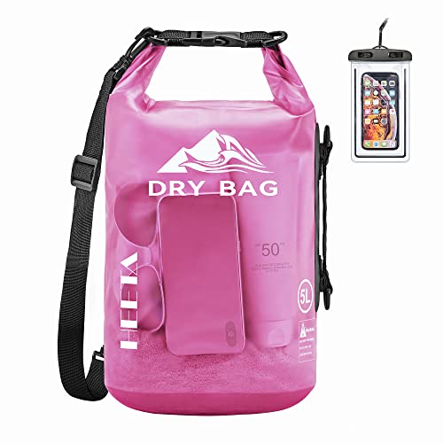 HEETA Waterproof Roll Top Dry Bag 5L-40L for Outdoor Sports