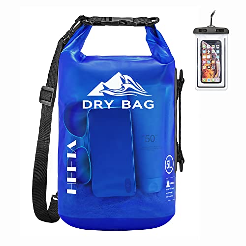 HEETA Waterproof Roll Top Dry Bag 5L-40L for Outdoor Sports