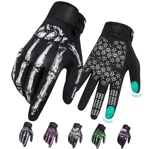 RIGWARL Motorcycle Riding Gloves Touchscreen Lightweight Skeleton Design