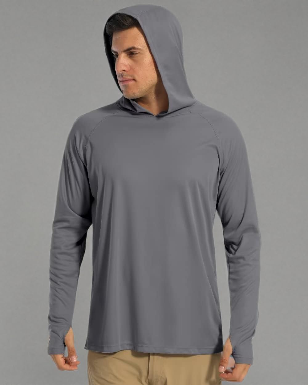 Boladeci Men's UPF 50+ Sun Protection Long Sleeve Hoodie Shirt