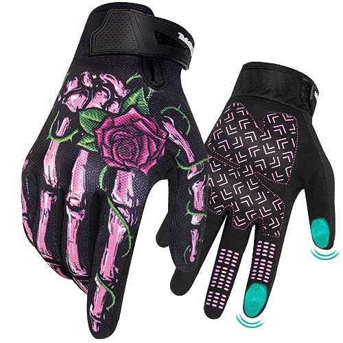 RIGWARL Lightweight Motorcycle Riding Gloves Touchscreen Skeleton Non-Slip