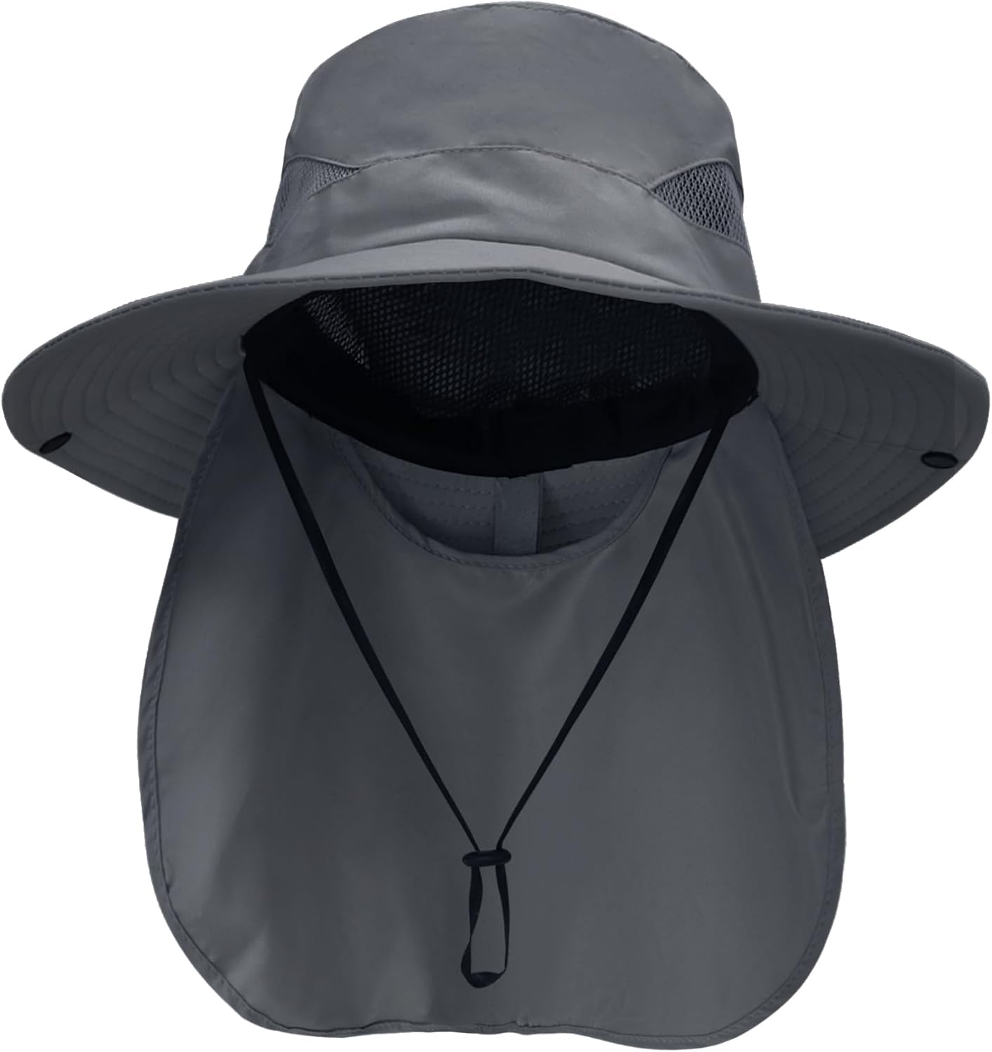 NPQQUAN UPF 50+ Wide Brim Sun Hat with Neck Flap