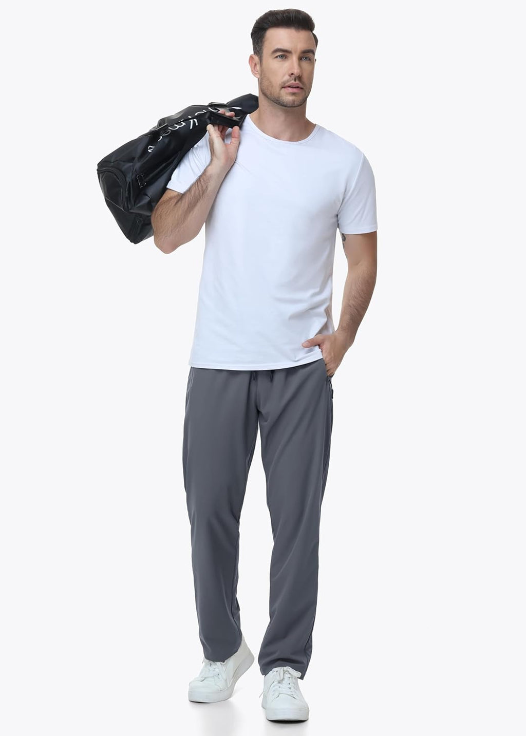 Nakvoc Men's Lightweight Hiking Pants Quick Dry Athletic Trousers