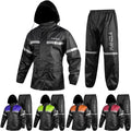 Panda Cycle Gear Motorcycle Rain Suit Reflective Waterproof 2 Piece Set
