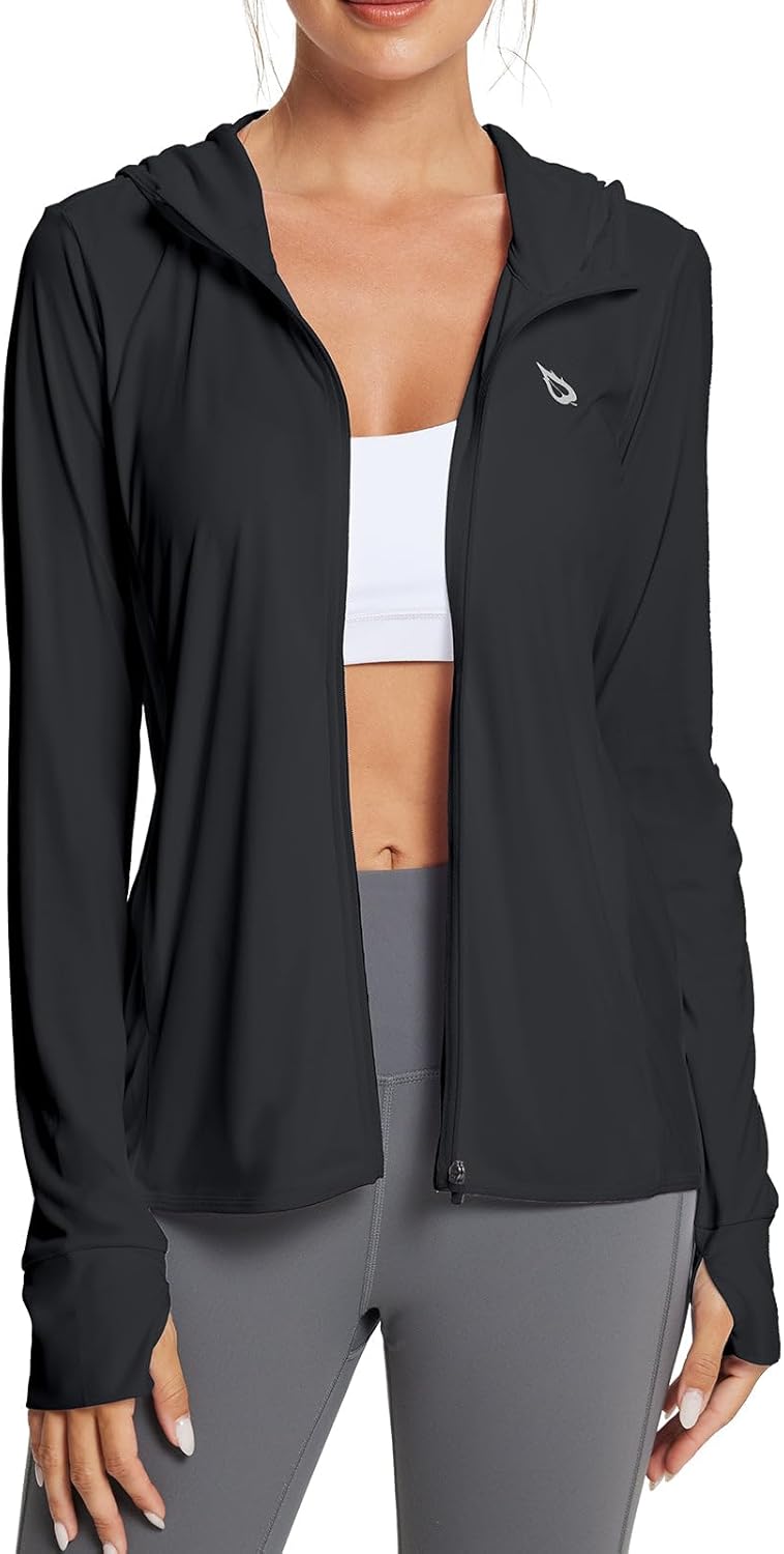 BALEAF Women's Lightweight Sun Protection Hoodie Long Sleeve Cover Up