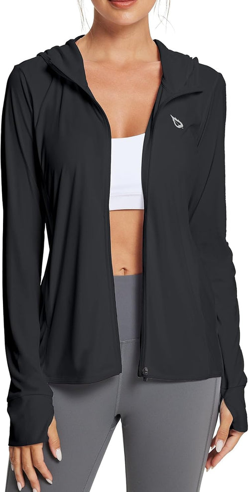 BALEAF Women's Lightweight Sun Protection Hoodie Long Sleeve Cover Up
