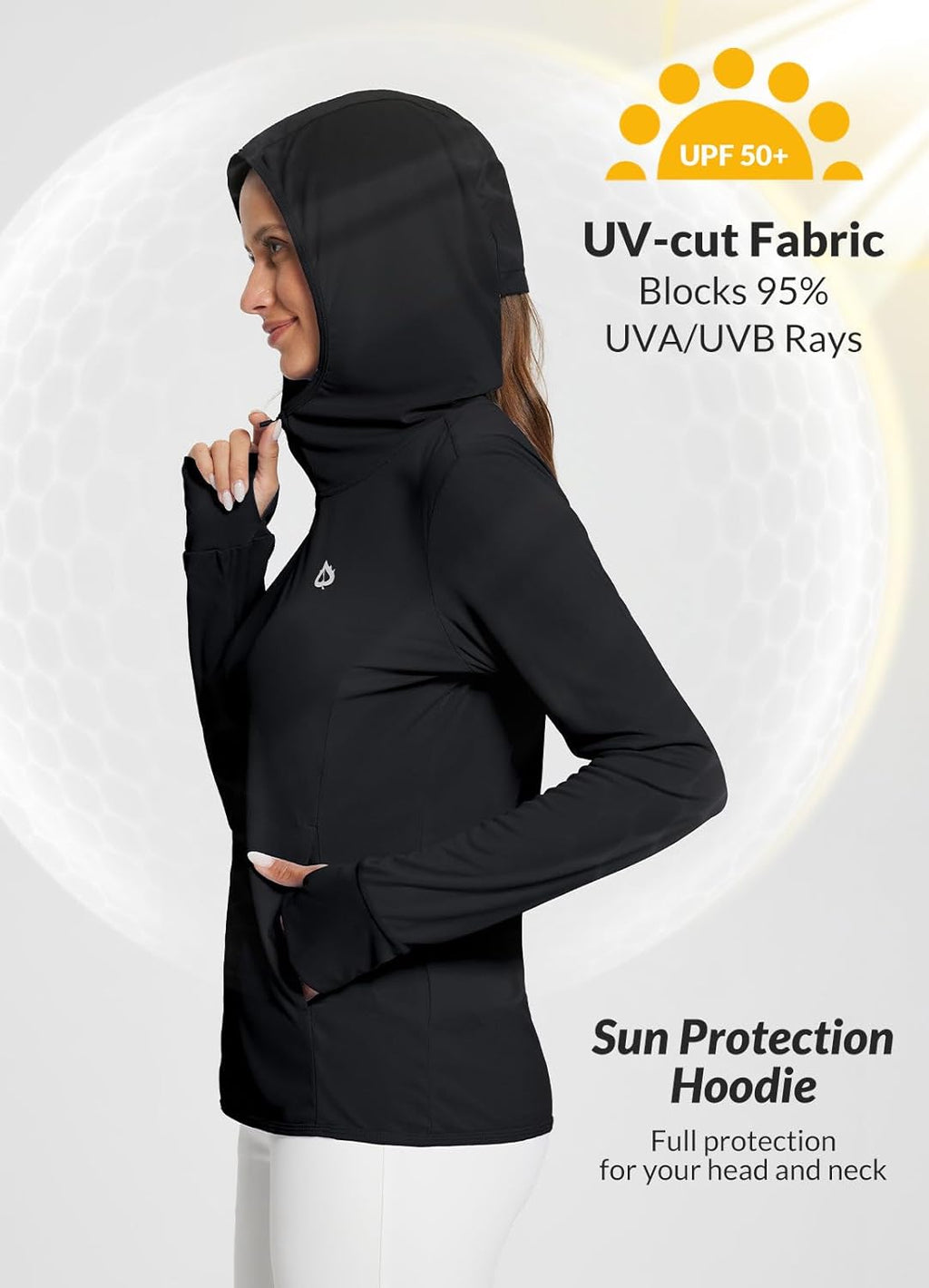 BALEAF Women's Lightweight Sun Protection Hoodie Long Sleeve Cover Up