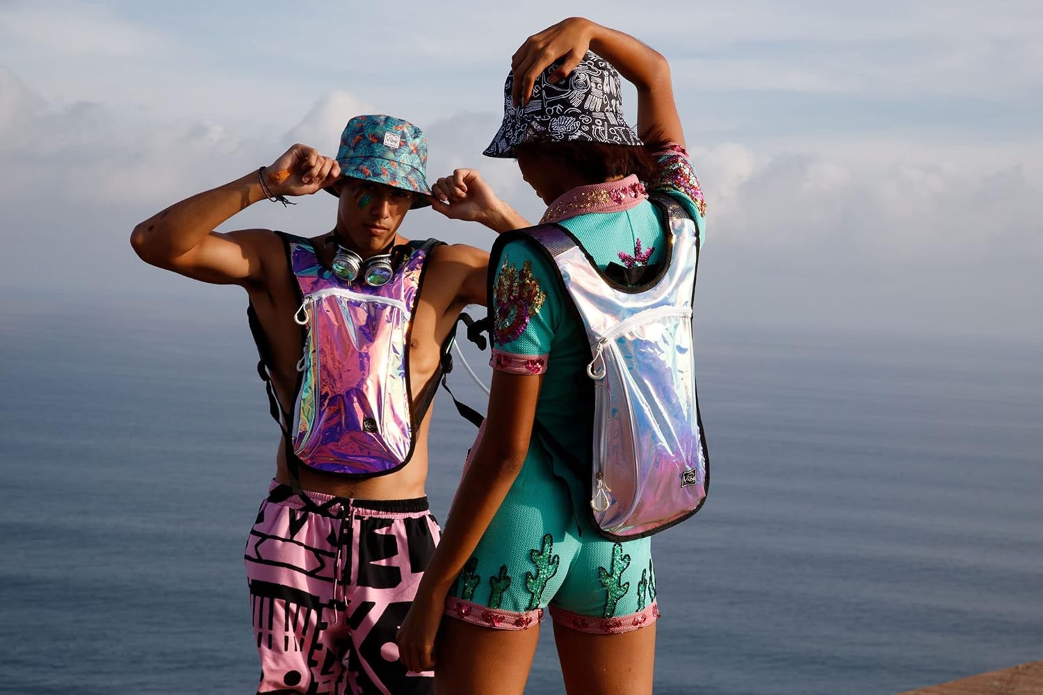 Vibe Festival Gear Bucket Hat Unisex Lightweight Festival Fishing Cap