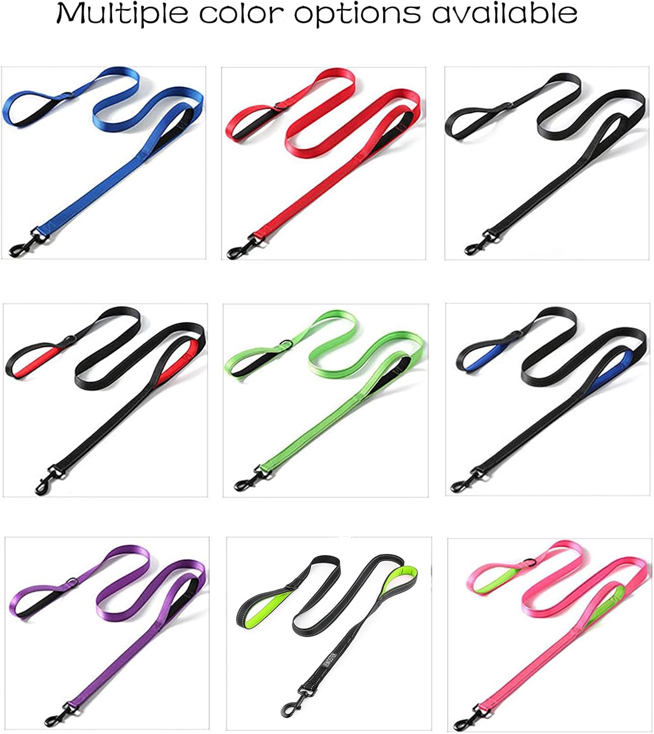 JEWOSTER 6ft Heavy Duty Dog Leash with Padded Traffic Handle