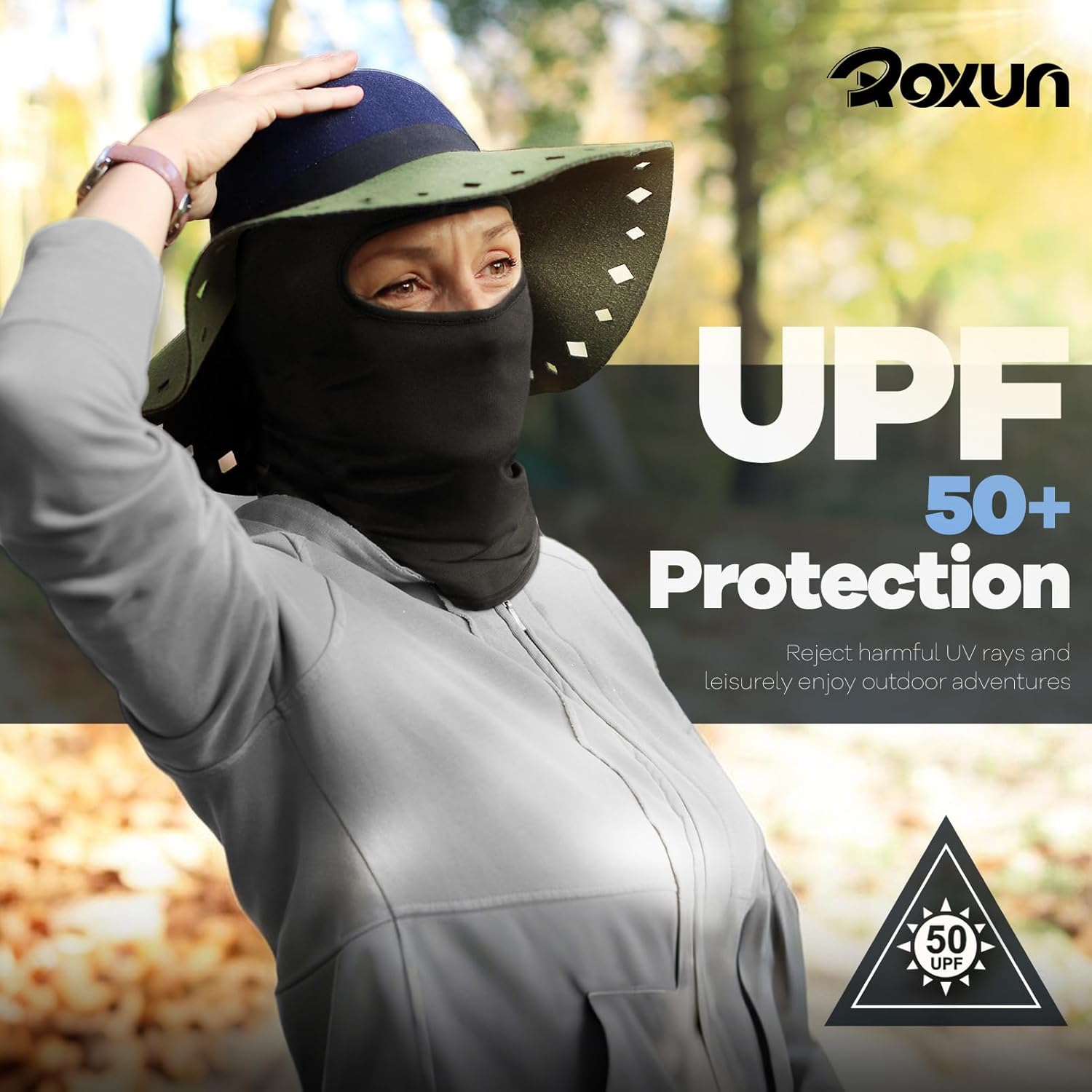 ROXUN 5 Pack Balaclava Ski Mask Neck Gaiter Breathable Unisex
