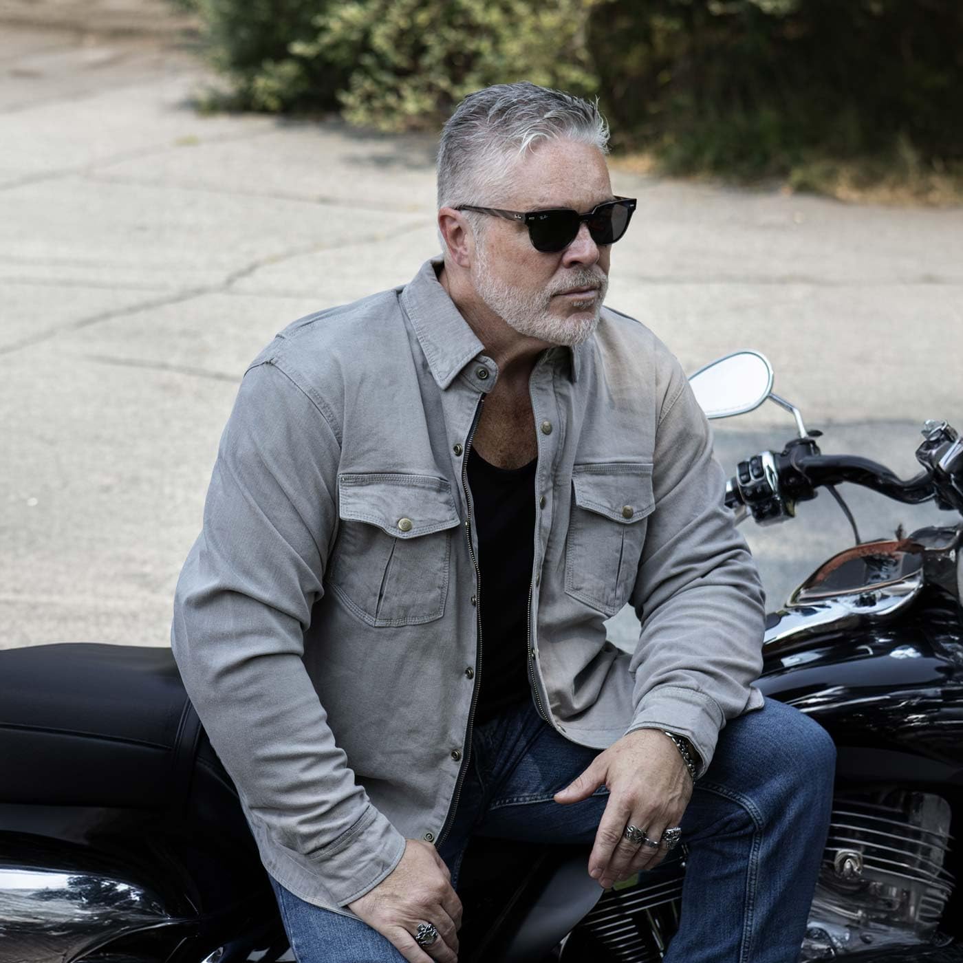 Milwaukee Leather Men's Long Sleeve Biker Shirt with CE Armor