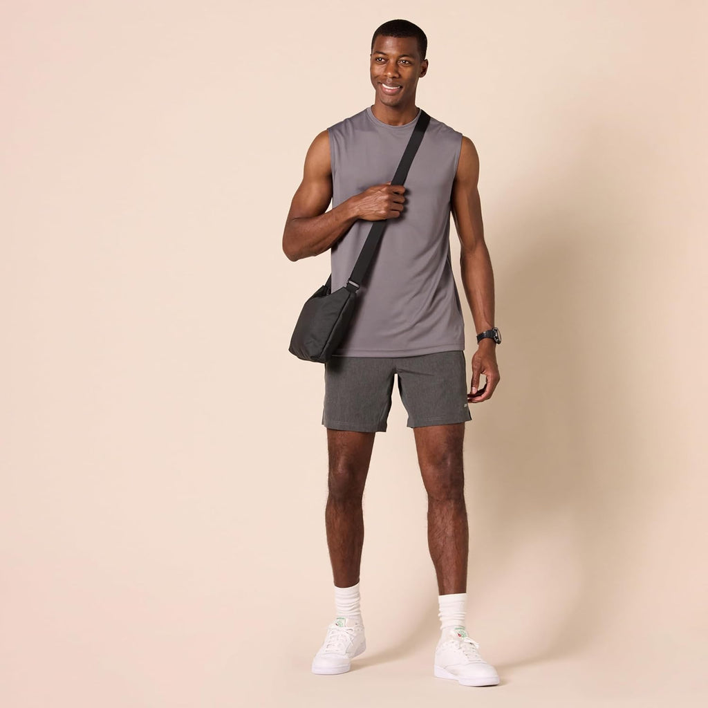 Amazon Essentials Men's Gym Tank Tops Moisture-Wicking Breathable 2 Pack