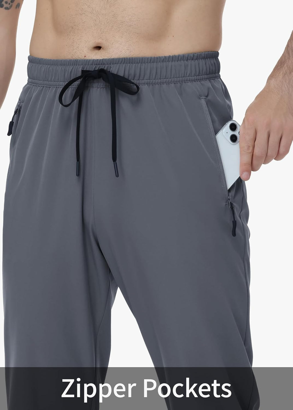 Nakvoc Men's Lightweight Hiking Pants Quick Dry Athletic Trousers