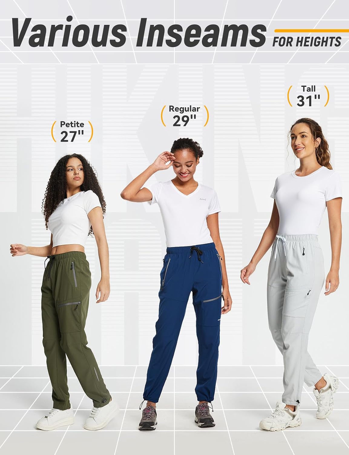 BALEAF Women's Hiking Pants Quick Dry Lightweight Cargo Trousers