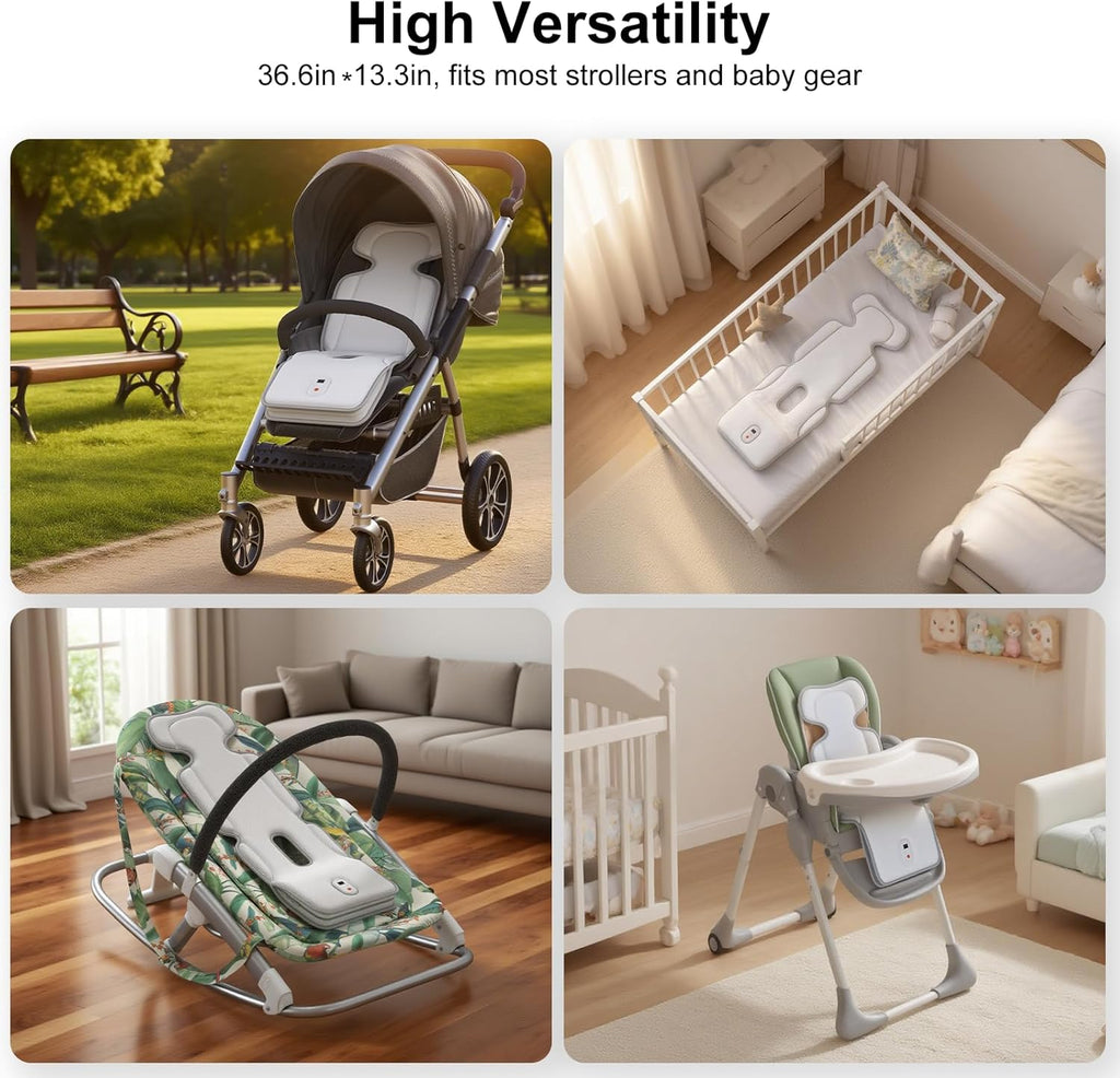 AMACOOL Baby Stroller Cooling Pad with Dual Fans 10000mAh