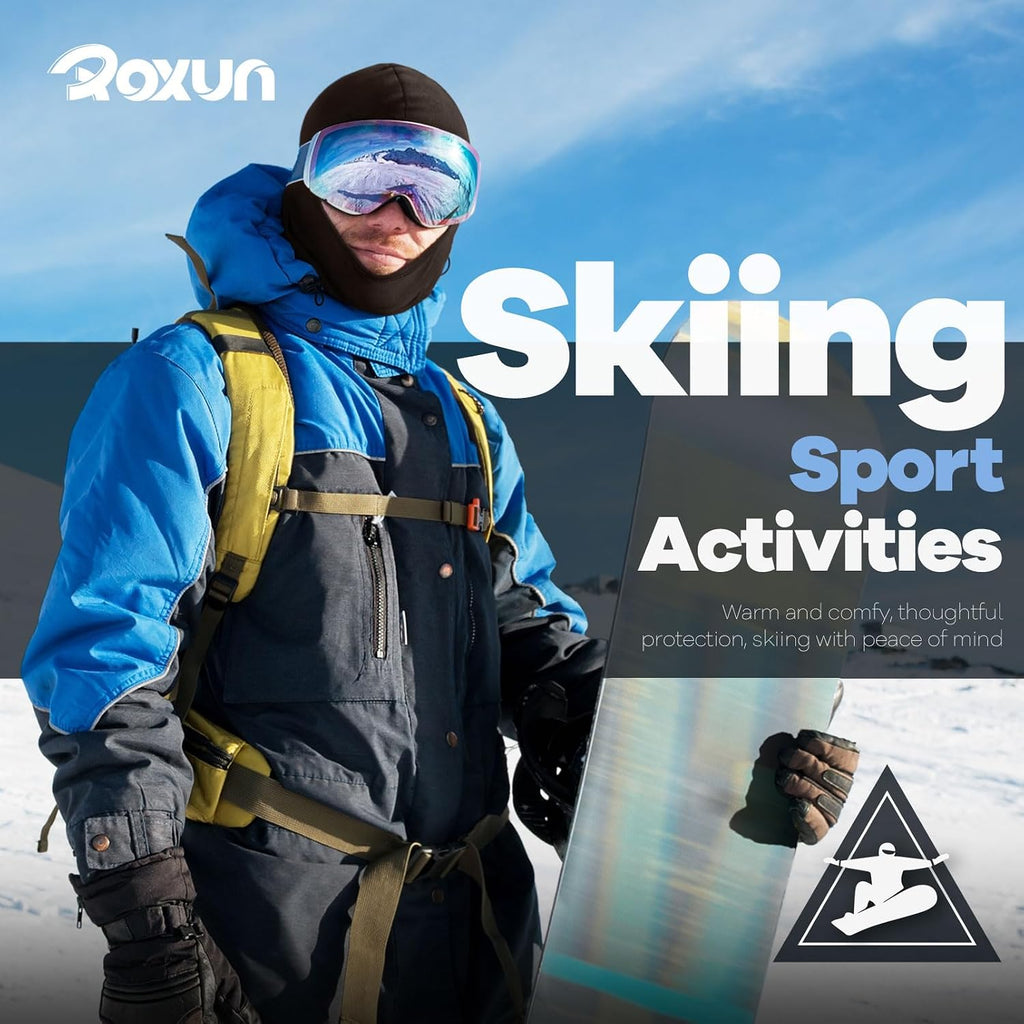 ROXUN 5 Pack Balaclava Ski Mask Neck Gaiter Breathable Unisex
