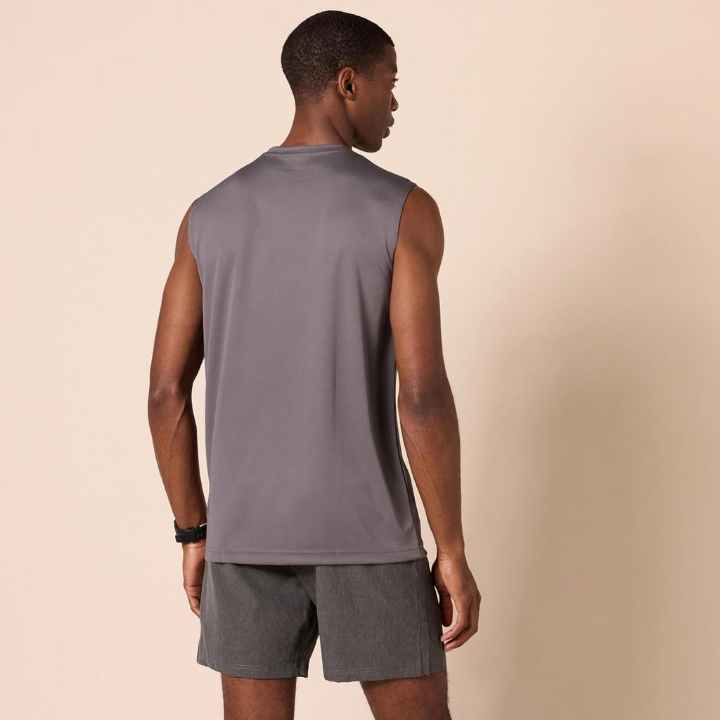 Amazon Essentials Men's Gym Tank Tops Moisture-Wicking Breathable 2 Pack