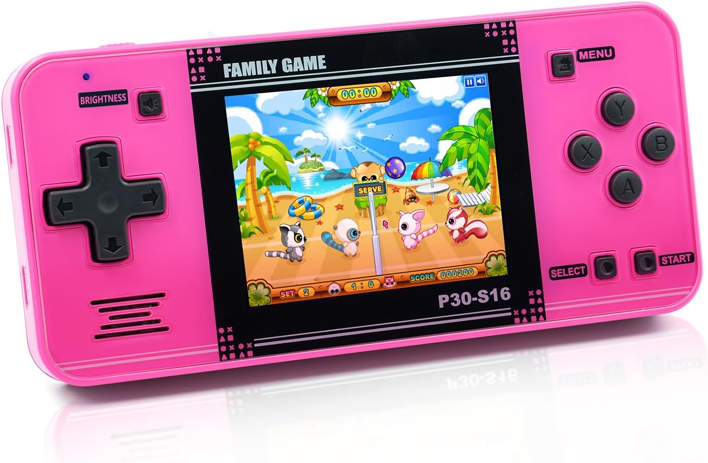 WELLST·G Handheld Game Console 220 Retro Games 3.0 Inch LCD
