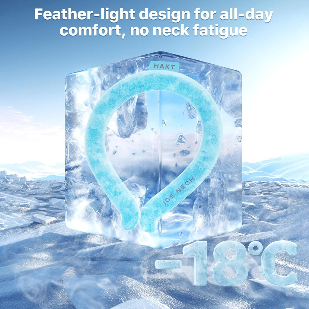 TXZ Wearable Ice Cooling Neck Wrap Gel Ring for Summer Heat