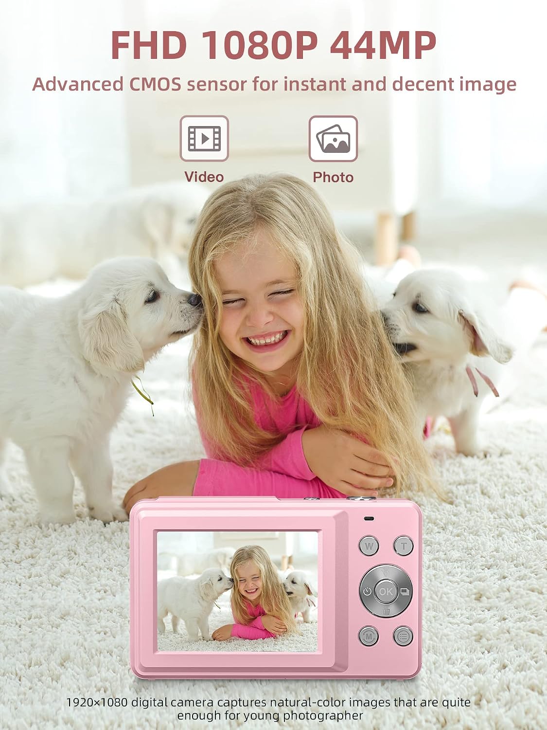 Camkory FHD 1080P Digital Point and Shoot Camera 16X Zoom