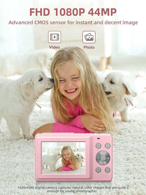Camkory FHD 1080P Digital Point and Shoot Camera 16X Zoom