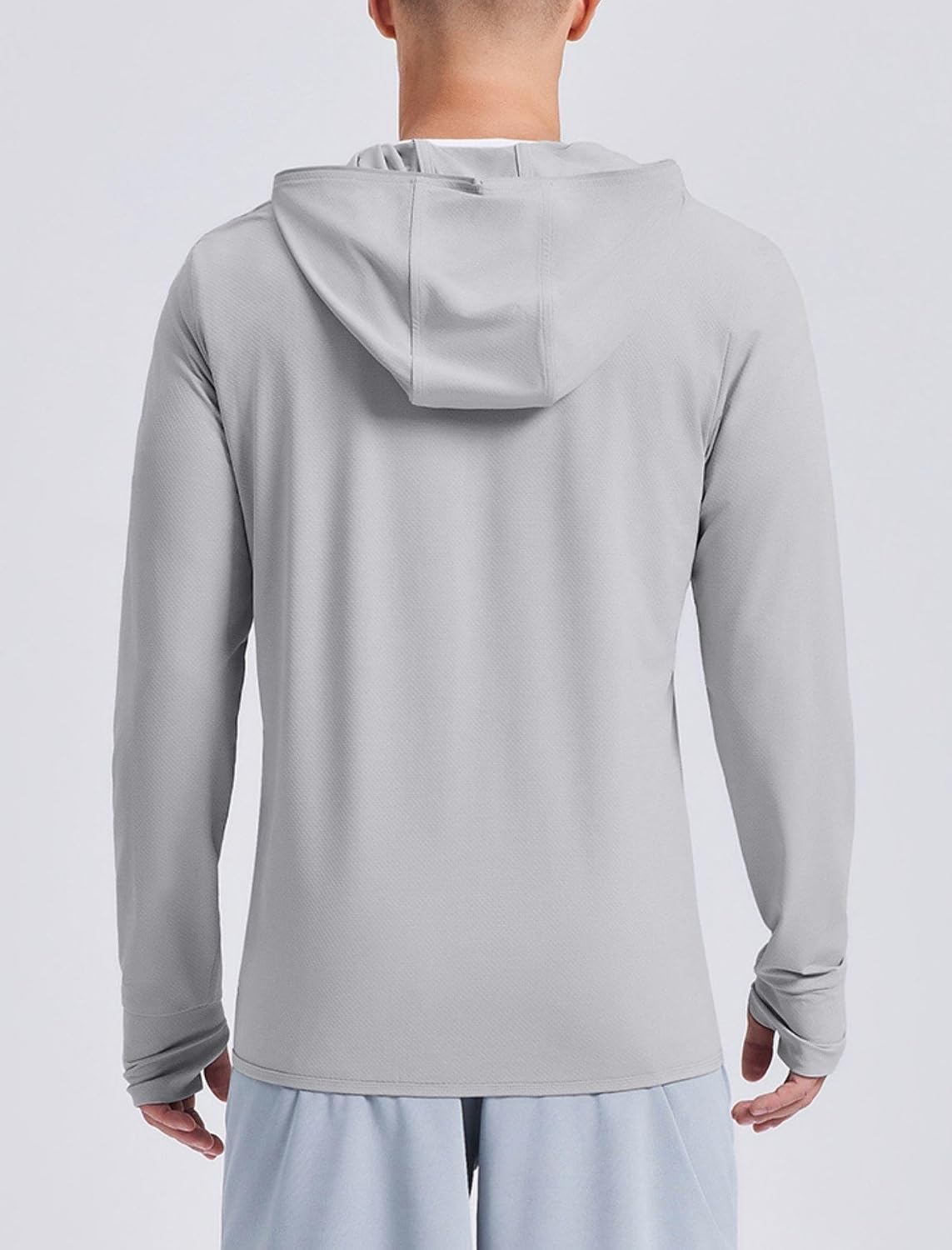 PINSPARK Men's UPF50+ Full Zip Outdoor Hoodie Lightweight Sun Protection