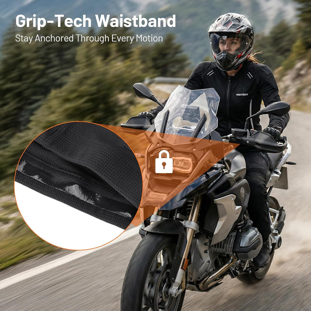 RSYSO Women's Mesh Motorcycle Jacket CE-Certified Protective Armor
