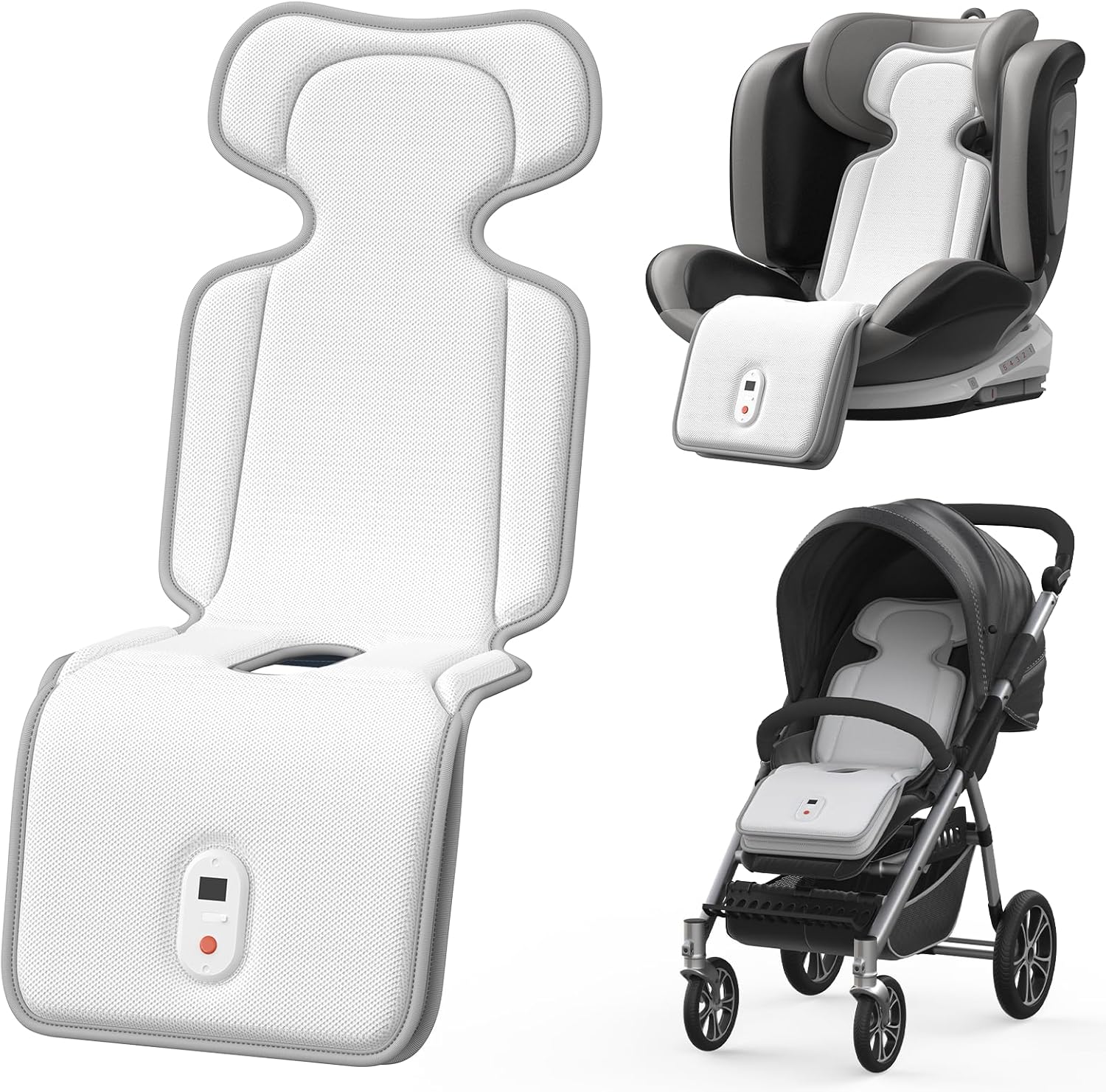 AMACOOL Baby Stroller Cooling Pad with Dual Fans 10000mAh