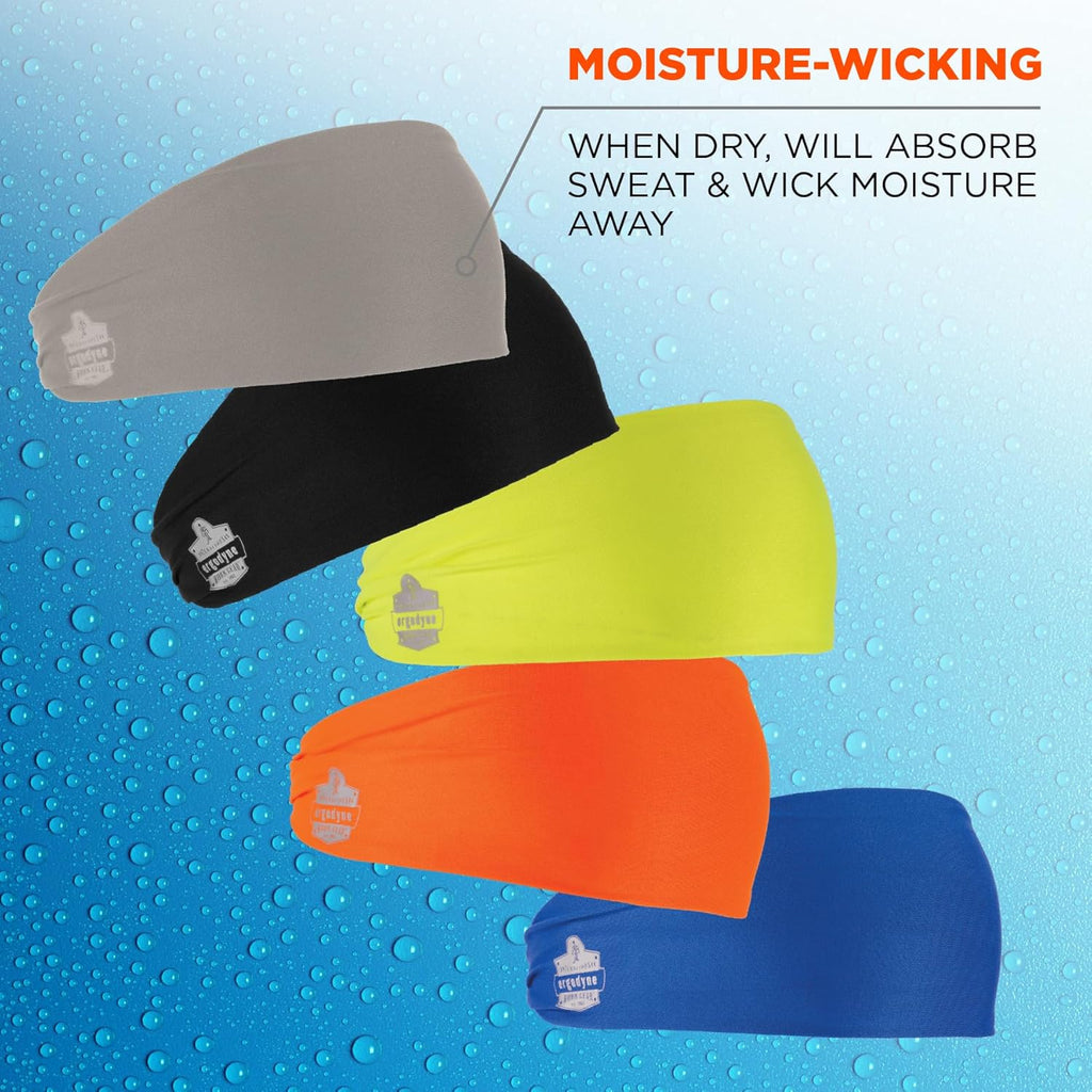Ergodyne Chill-Its 6634 Cooling Headband Moisture-Wicking Performance Knit