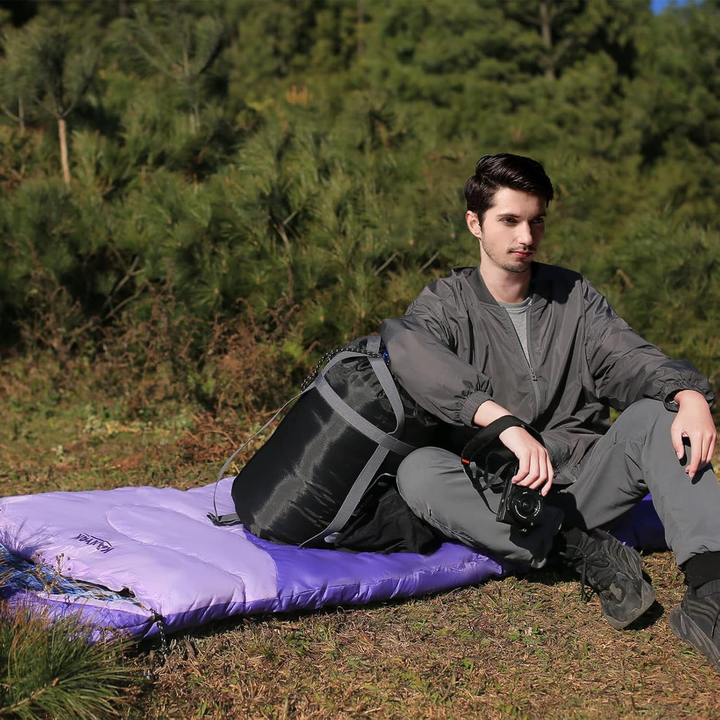 Kanyak 3-4 Season Semi-Rectangular Sleeping Bag for Camping