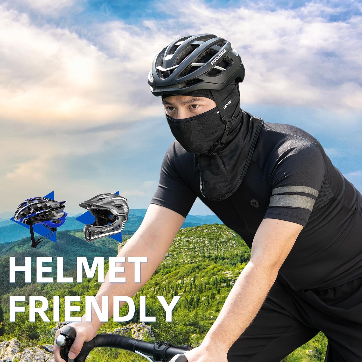 ROCKBROS Cooling Breathable Balaclava Face Mask UV Protection
