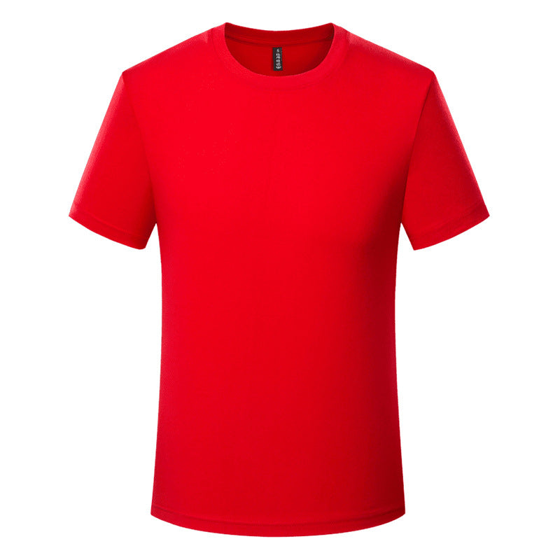 Yiling Cotton T-Shirt Custom Logo Imprint Round Collar Workwear
