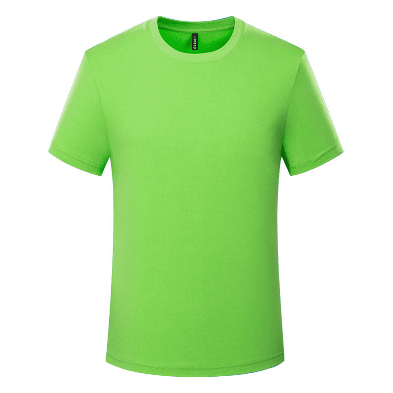 Yiling Cotton T-Shirt Custom Logo Imprint Round Collar Workwear