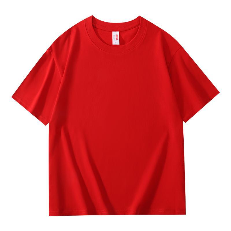 Yiling Cotton T-Shirt Custom Logo Imprint Round Collar Workwear