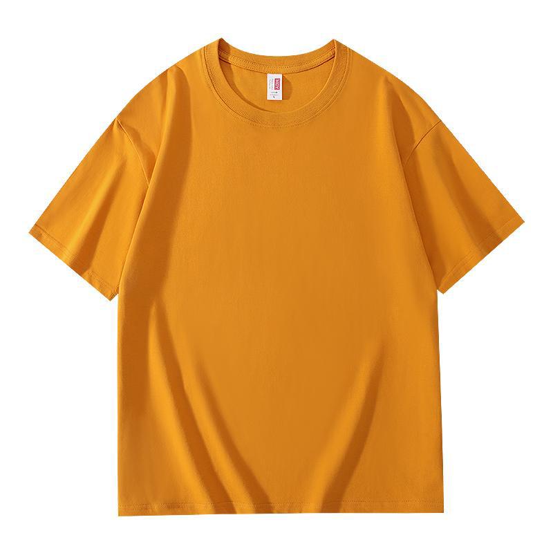Yiling Cotton T-Shirt Custom Logo Imprint Round Collar Workwear