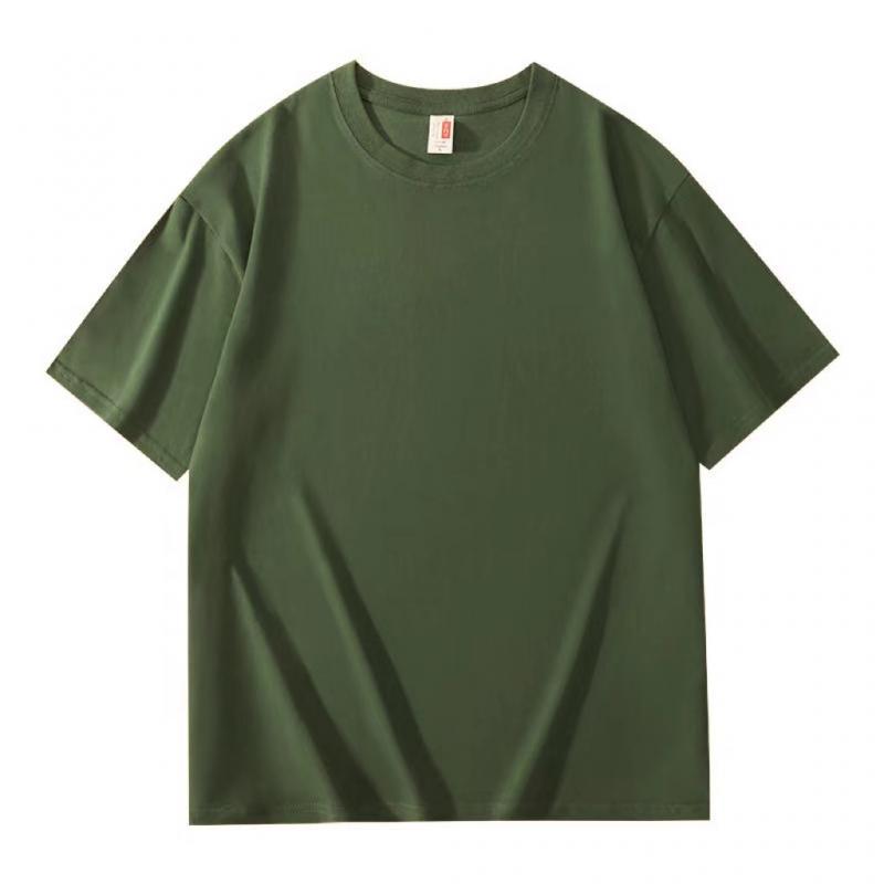 Yiling Cotton T-Shirt Custom Logo Imprint Round Collar Workwear