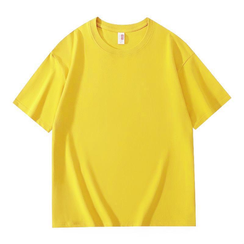 Yiling Cotton T-Shirt Custom Logo Imprint Round Collar Workwear