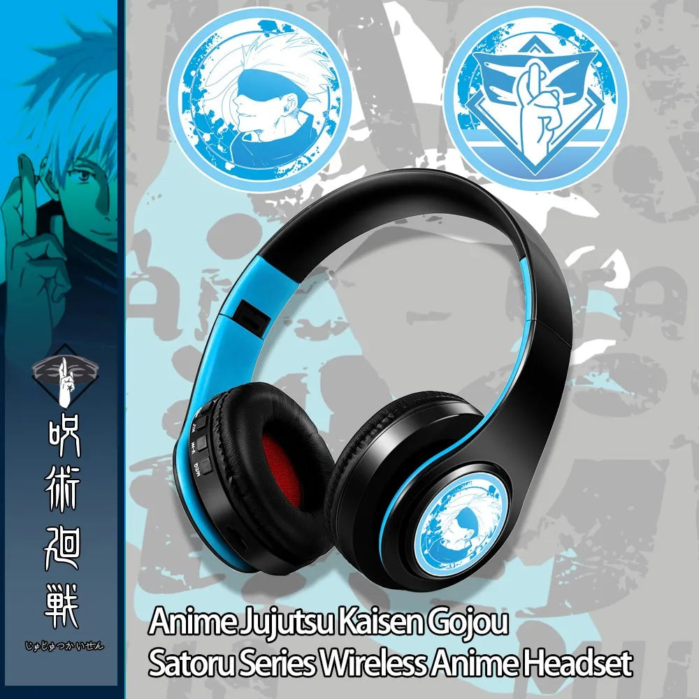 Anime Cosplay Bluetooth Wireless Stereo Headphones Character Themed