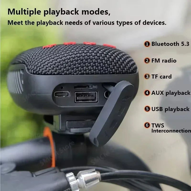 TG392 Portable Bluetooth Handlebar Speaker Wireless Waterproof Subwoofer