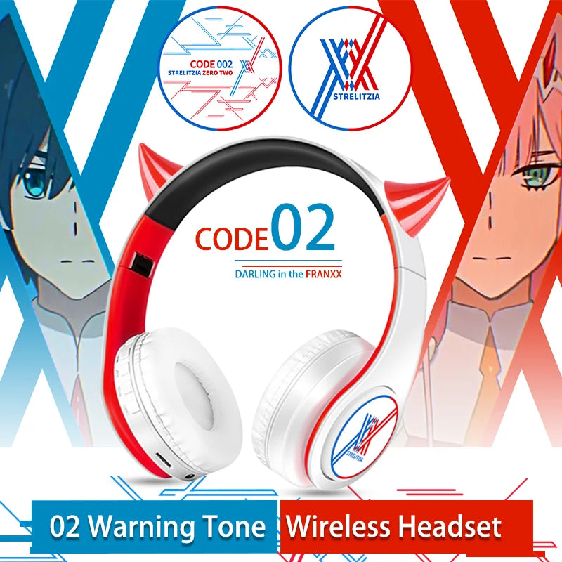 Anime Cosplay Bluetooth Wireless Stereo Headphones Character Themed