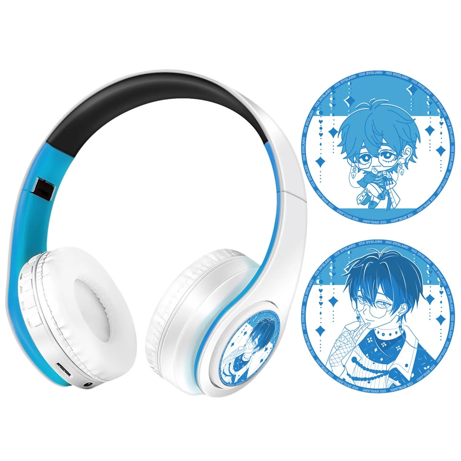 Anime Cosplay Bluetooth Wireless Stereo Headphones Character Themed