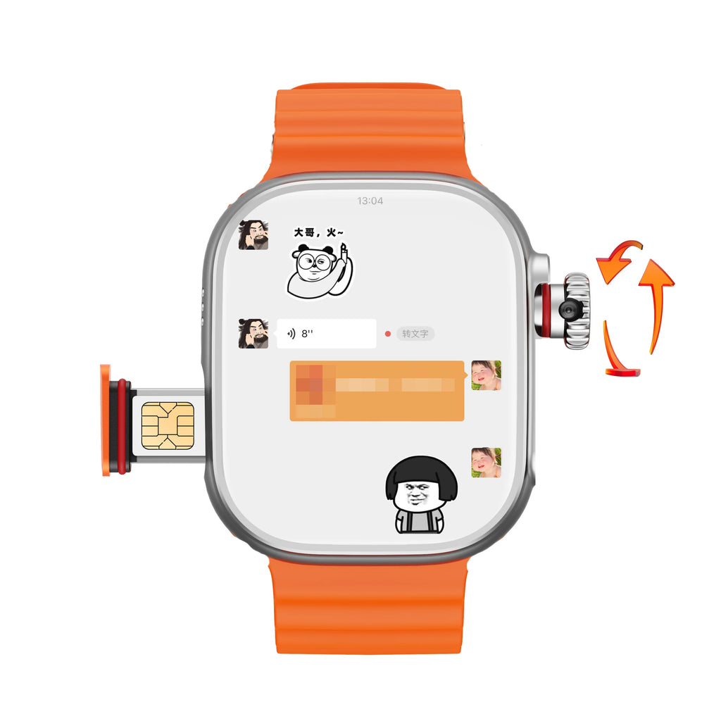 CDS9 Ultra Android 9.0 4G Smartwatch with Rotary Camera