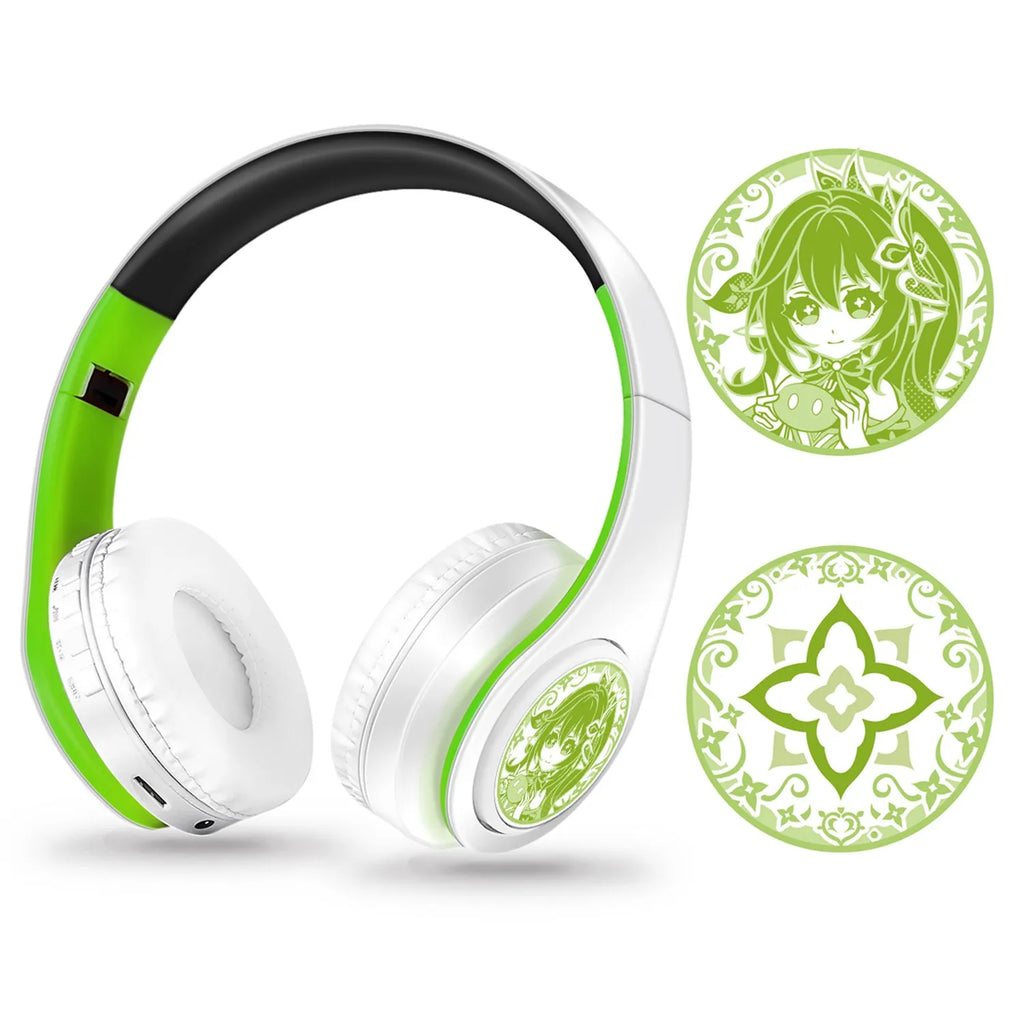 Anime Cosplay Bluetooth Wireless Stereo Headphones Character Themed