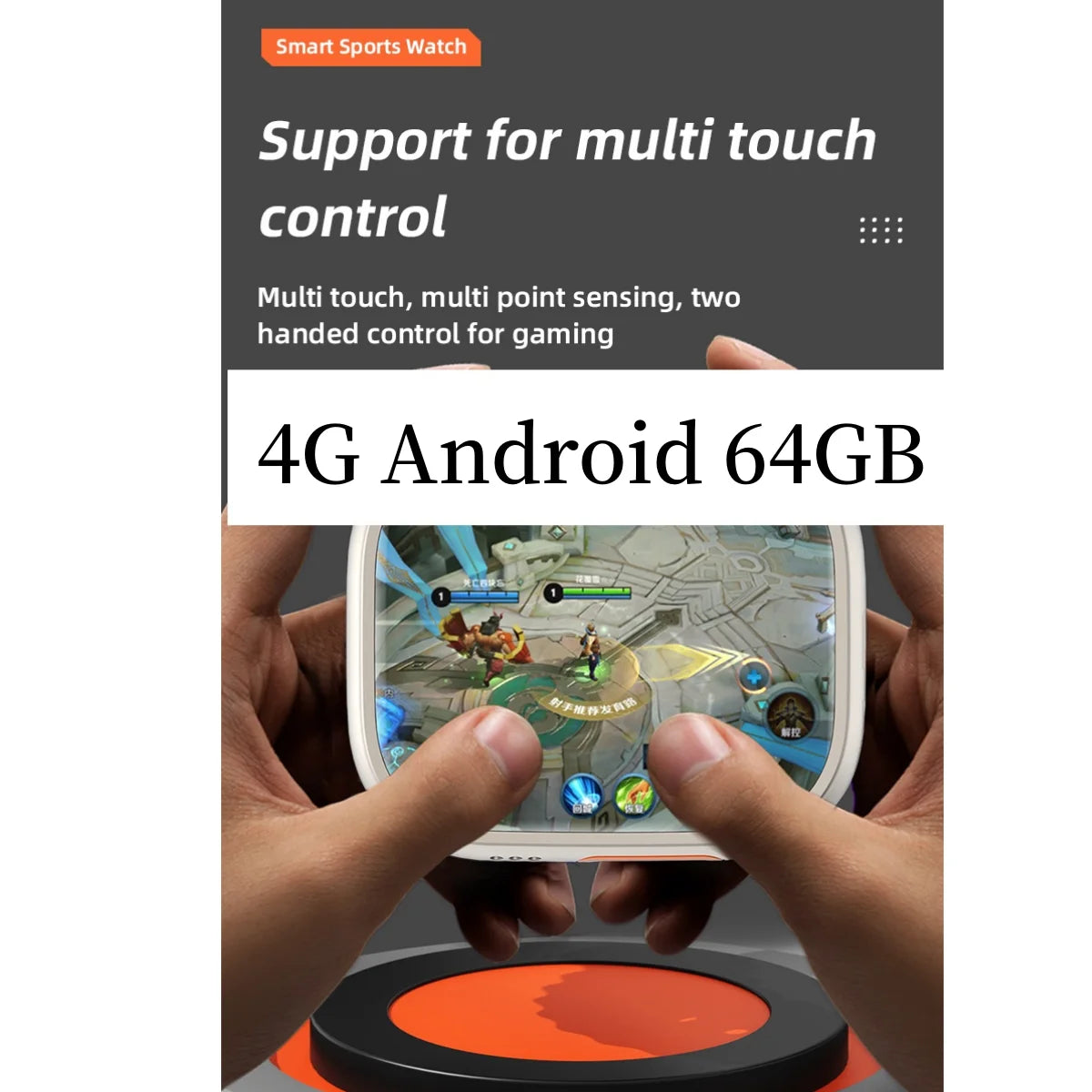 CDS9 Ultra Android 9.0 4G Smartwatch with Rotary Camera