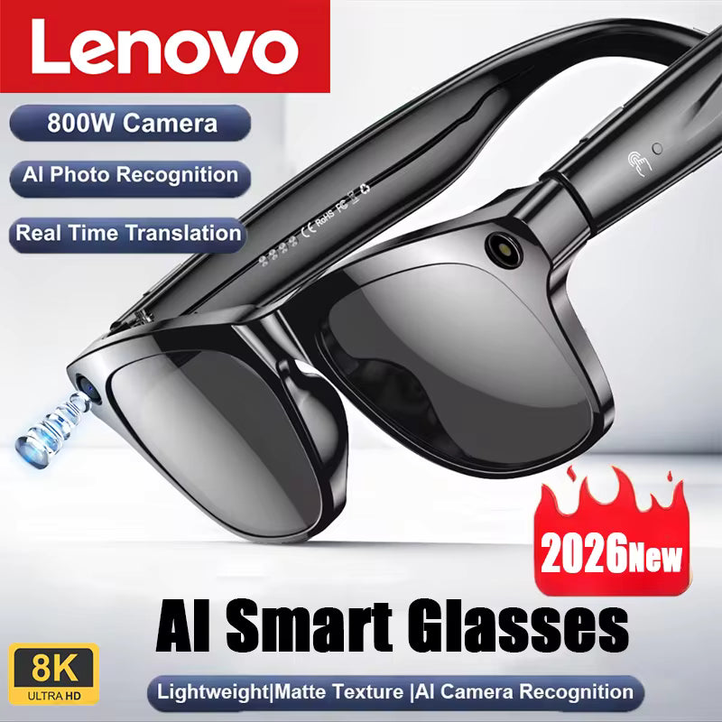 Lenovo Xkone Smart Glasses 100MP Camera 8K HD Bluetooth