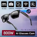 Smart Camera Translation Glasses Rectangle 800W Bluetooth 5.3 Waterproof