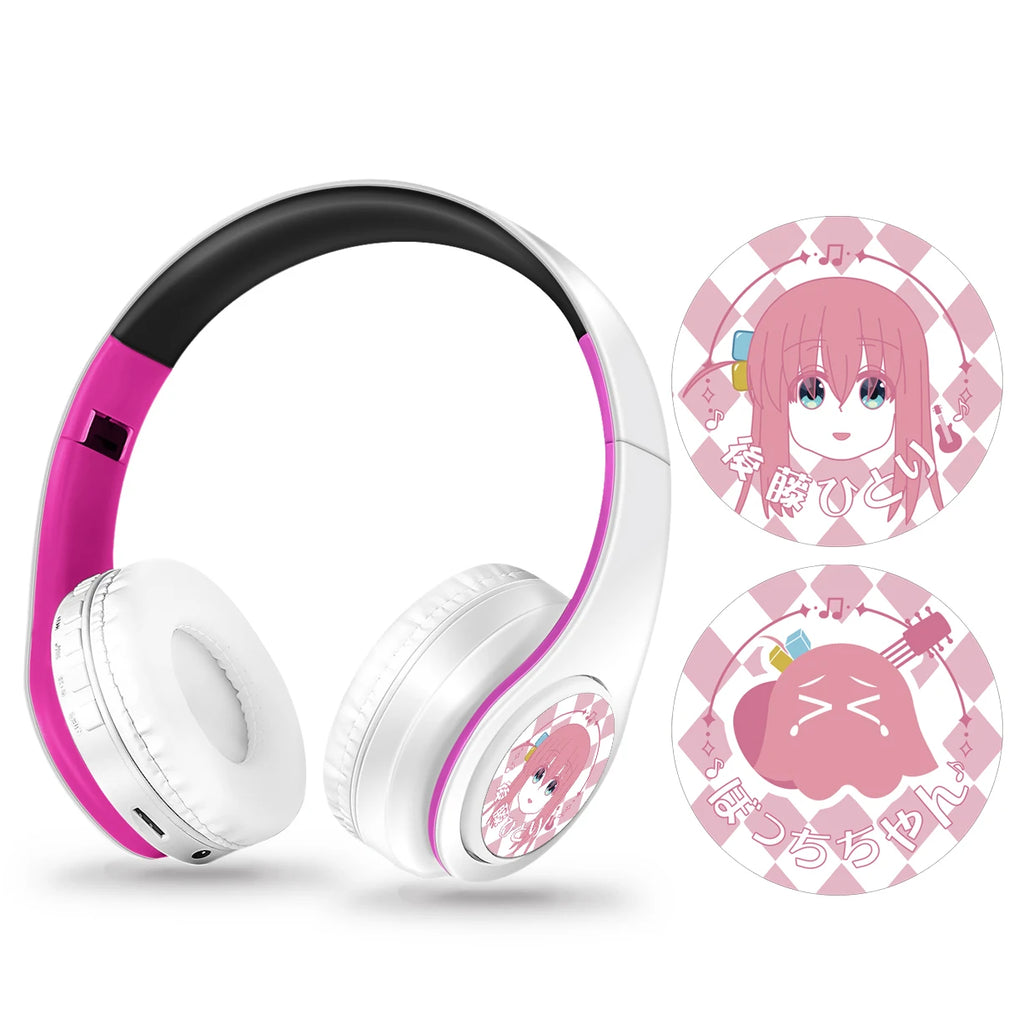 Anime Cosplay Bluetooth Wireless Stereo Headphones Character Themed